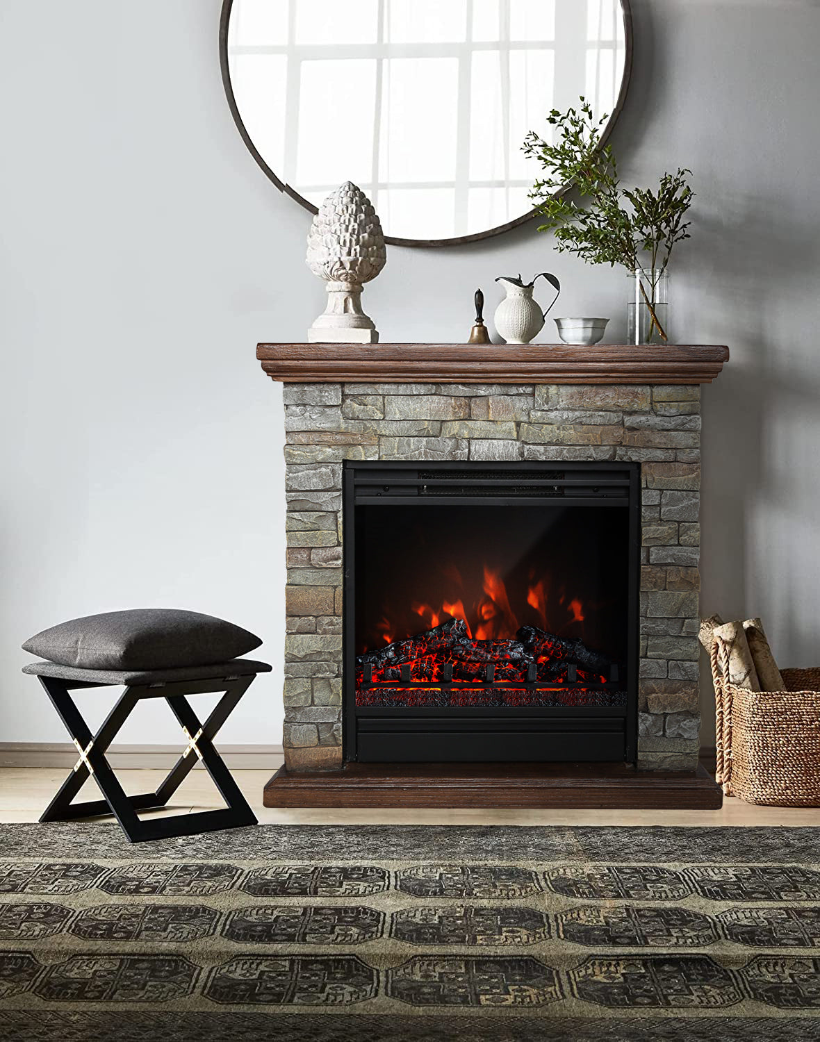 COURMAYEUR Designer Electric Fireplace