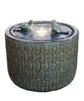 La Buhaira Glazed Ceramic Blue Fountain with birdies New November 2021