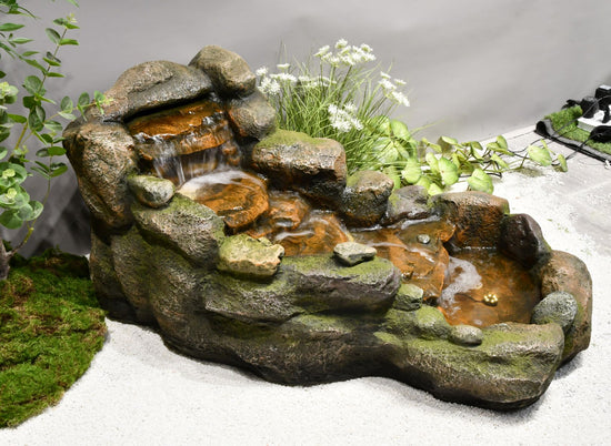 Natura Cascading River Fountain Lights Pump Warranty