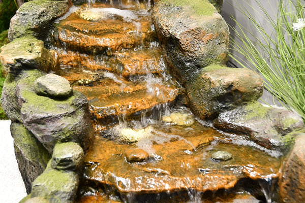 Natura Cascading River Fountain Lights Pump Warranty