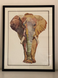 Elephant Collage Art with Black PS Frame