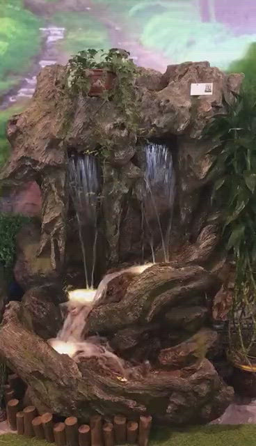 Wallmann Falls Natural Looking Woodland Design Water Feature