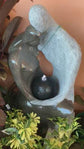 Corazon Cuddling Couple Abstract Fountain
