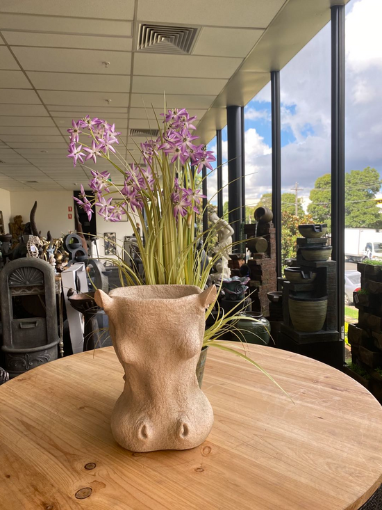 Hippo Stone Effect Real Look Planter