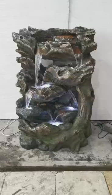 Sutherland Falls Natural Looking Woodland Design Water Feature