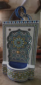 Handcrafted Moroccan Fountain - Authentic Zellige Mosaic Tile