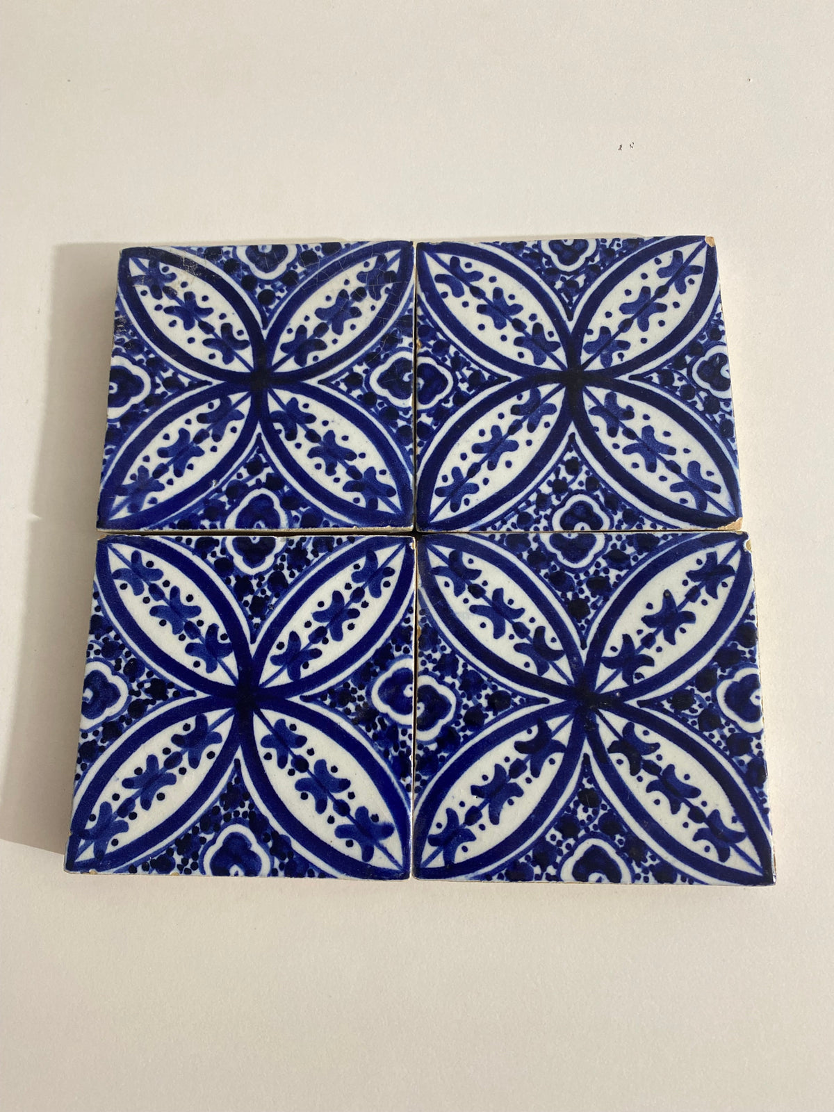 Moroccan Ceramic tiles Hand painted floral tiles 4"x4" 100% Handmade for Bathroom Remodeling and kitchen Projects works wall and ground