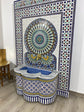 Unique Mosaic Fountain 71"x48" for Outdoor and Indoor Fountain water inside  Moroccan big Mosaic Fountain.