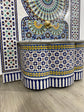 Unique Mosaic Fountain 71"x48" for Outdoor and Indoor Fountain water inside  Moroccan big Mosaic Fountain.