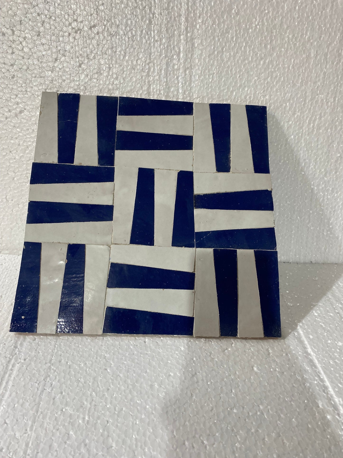 12"×12" Handmade Moroccan Zellige - Natural Blue or Brown Zellige - Fez Handmade-  Moroccan Zellige .