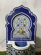 CUSTOMIZABLE Fountain with mosaic tiles,  water inside fountain Moroccan mosaic fountain, terrace Indoor Decor.