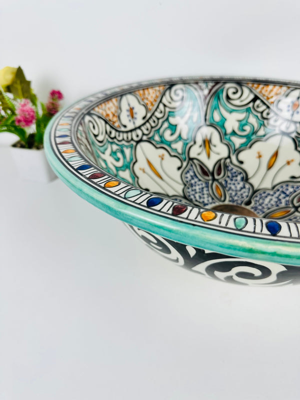 Drop in or Undermount bathroom sink - Mid century modern Bathroom vessel.