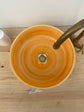 Moroccan bathroom ceramic sink orange 100% handmade hand painted, ceramic sink decor built with mid century modern styling