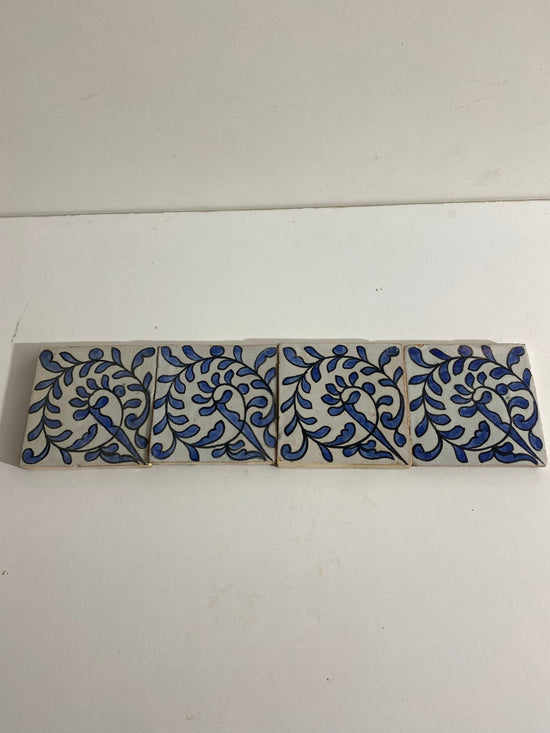 Kitchen Ceramic tiles Hand painted backsplash tiles 4"x4" 100% Handmade for Bathroom built with mid century modern styling pool, remodeling