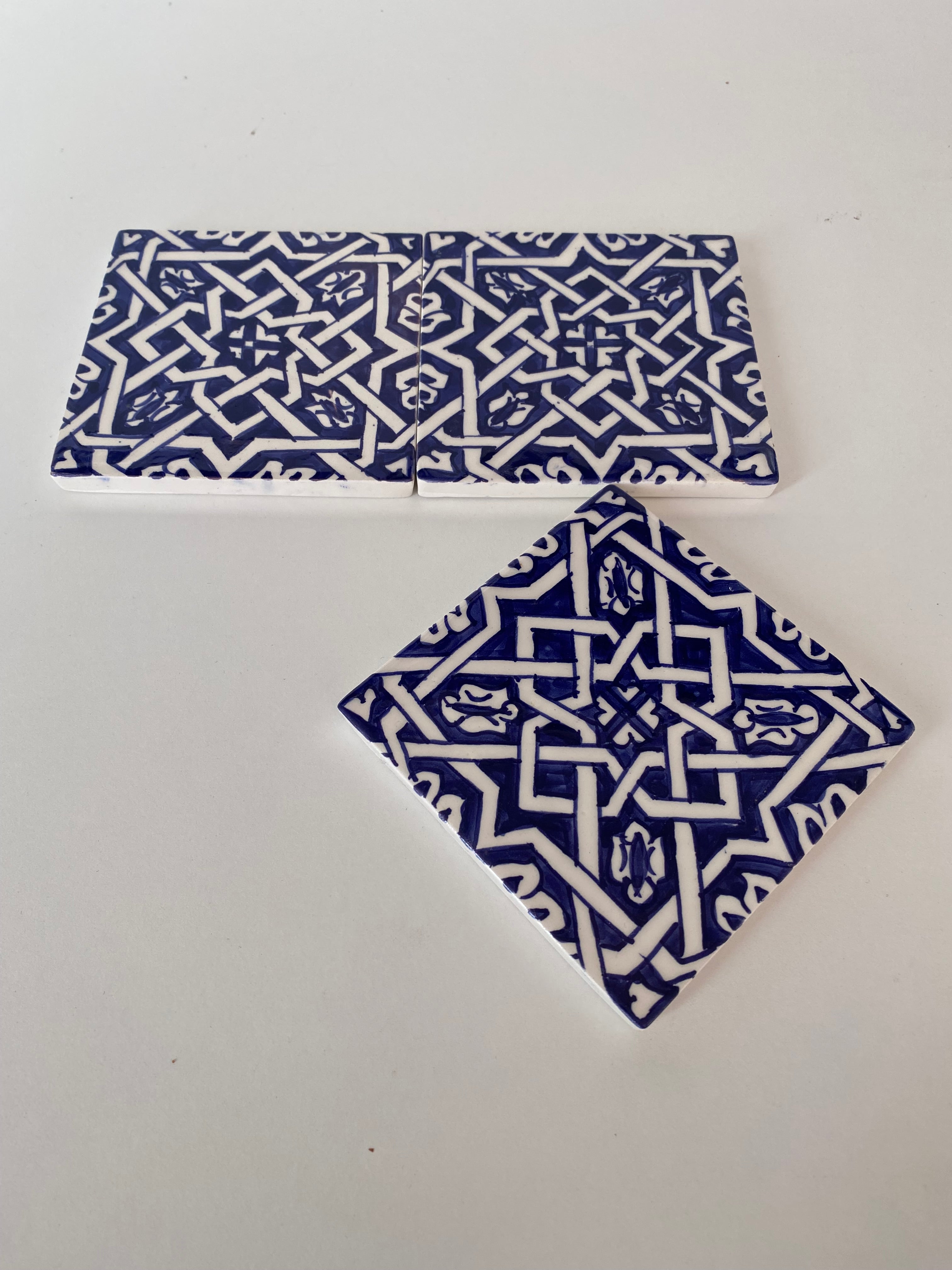 Tiles blue and white hand painted ceramic bathroom for wall and ground Tiles