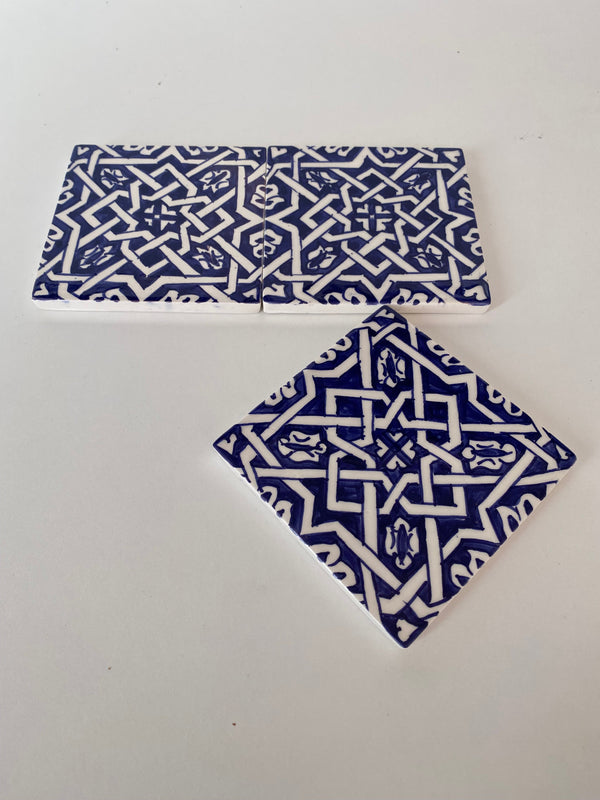 Tiles blue and white hand painted ceramic bathroom for wall and ground Tiles
