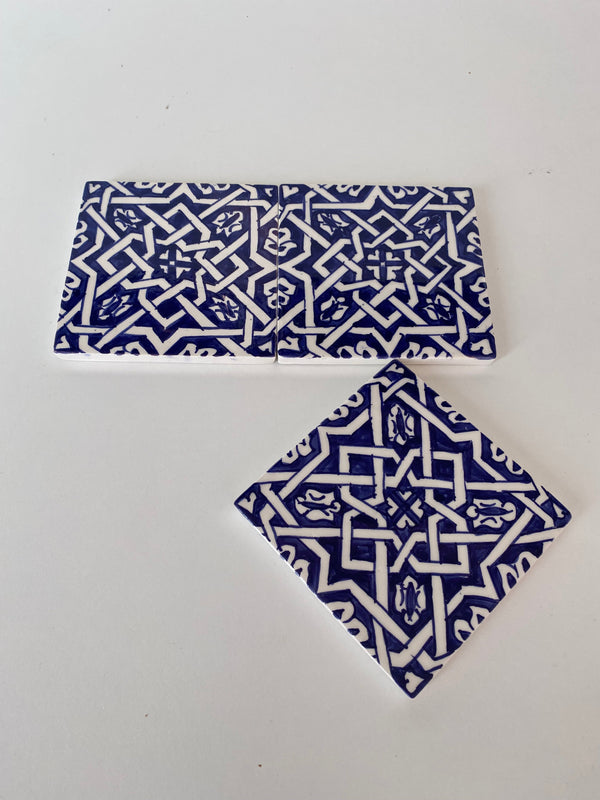 Tiles blue and white hand painted ceramic bathroom for wall and ground Tiles