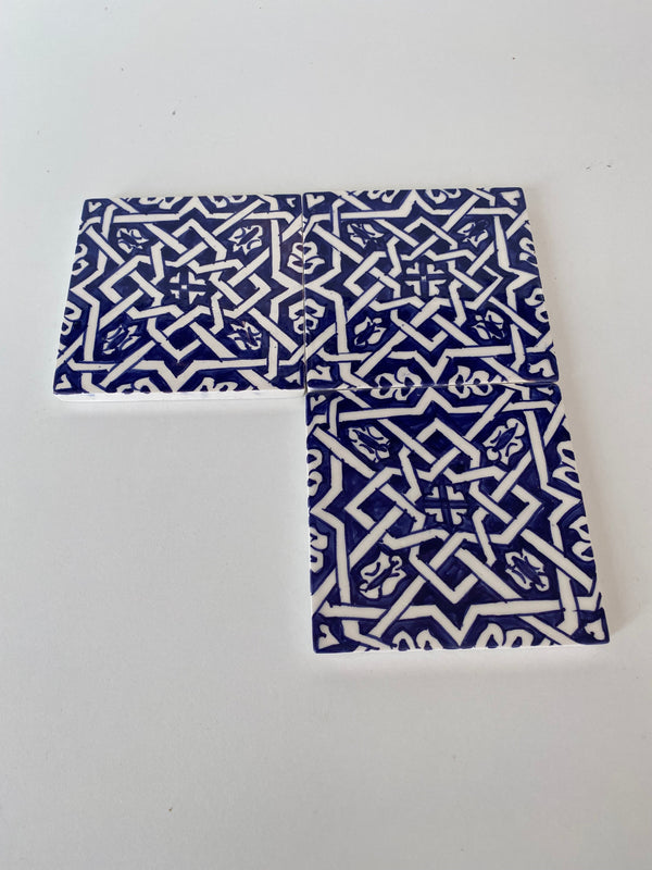 Tiles blue and white hand painted ceramic bathroom for wall and ground Tiles