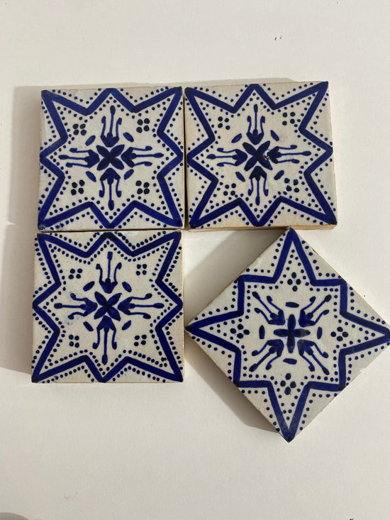 Ceramic tiles Hand painted 4"x4" 100% Handmade for Bathroom Remodeling and kitchen Projects works wall, ground and pool