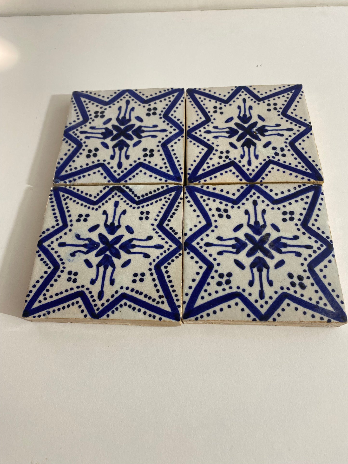 Ceramic tiles Hand painted 4"x4" 100% Handmade for Bathroom Remodeling and kitchen Projects works wall, ground and pool