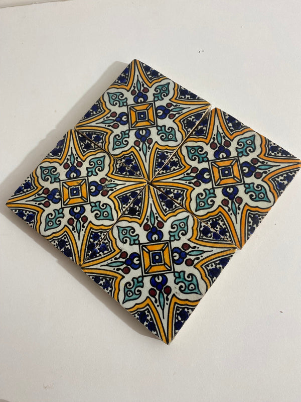 Marrakech Ceramic tiles Hand painted backsplash tiles
