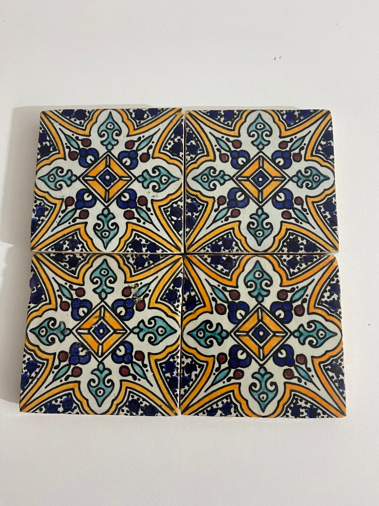 Marrakech Ceramic tiles Hand painted backsplash tiles 