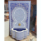 Large Handcrafted Moroccan Tile Water Fountain
