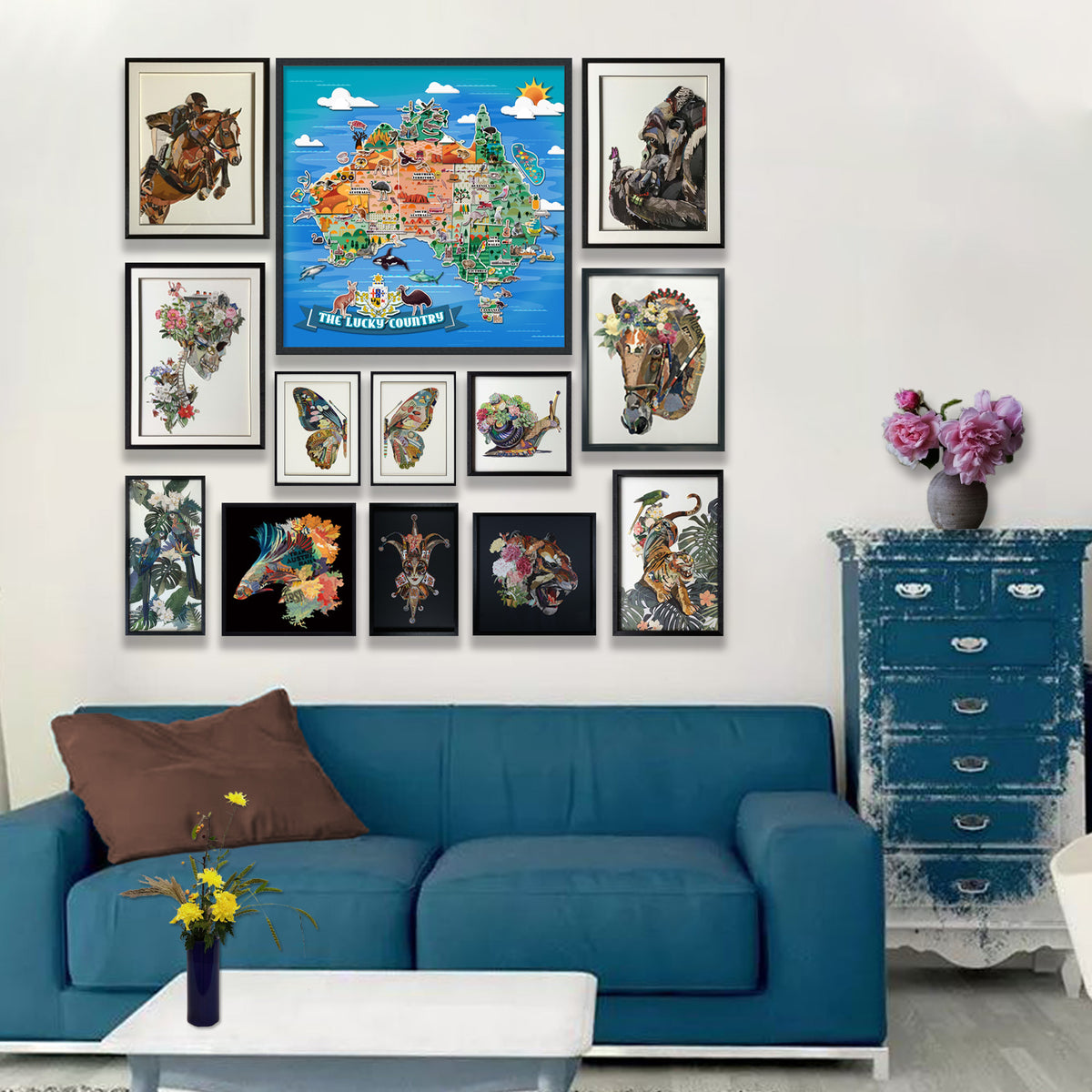 Australian Map Designer Collage